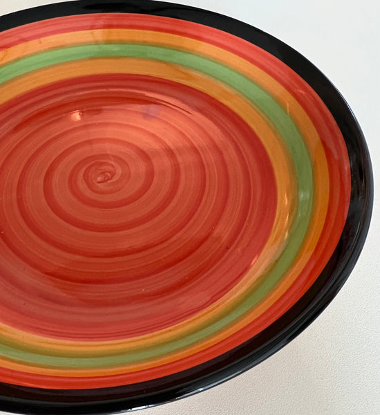 Orange shop ceramic plates