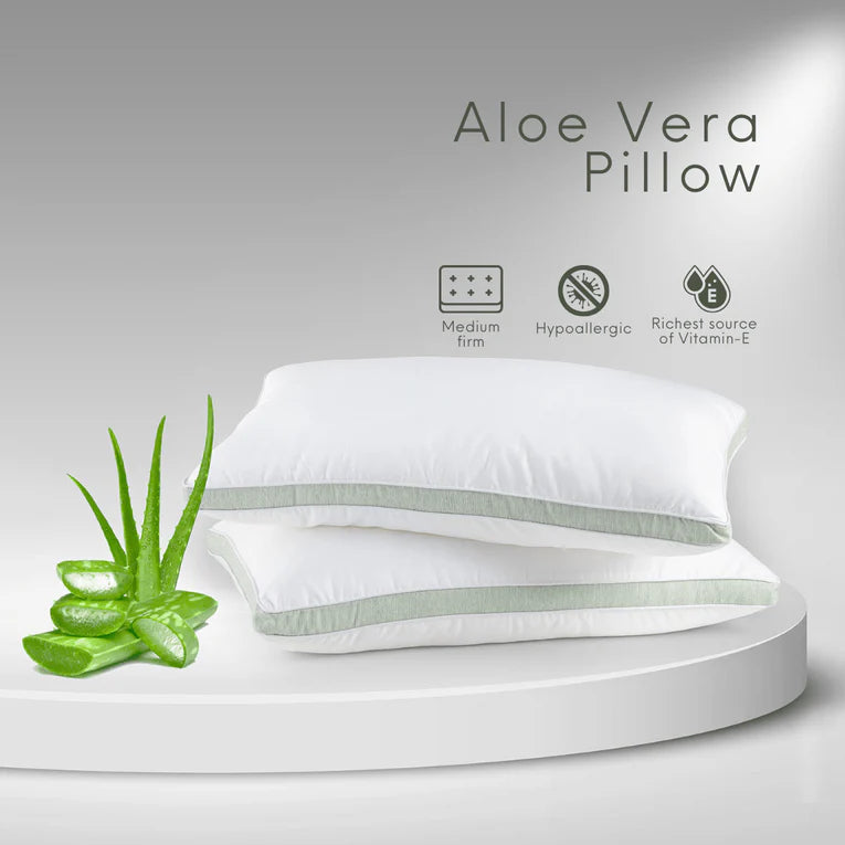 Spread Spain Aloevera Gel Coated Anti Allergic Pillow 45 X 68 X 19 cms.