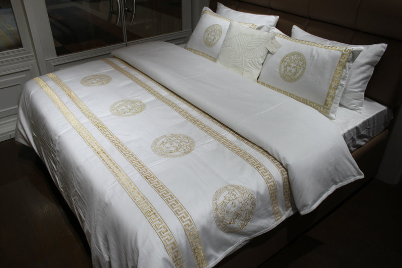 260 X 240 cms. Embroidered Duvet Cover Set of 5 D10