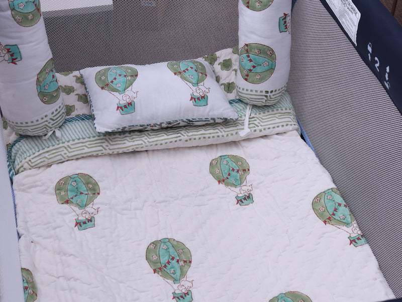 100% Organic Cotton Quilt for Kids - Dreamland Adventures - Kid's Quilt Set - Baby Comforter