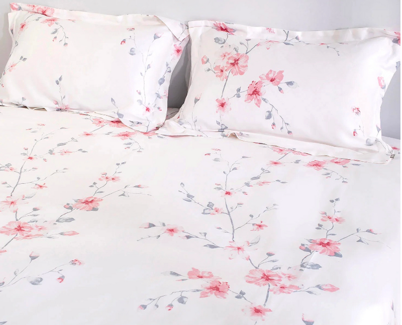 Spread Spain - 400 TC 100% COTTON WHITE PRINTS BEDDING SET