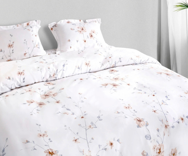 Spread Spain - 400 TC 100% COTTON WHITE PRINTS BEDDING SET