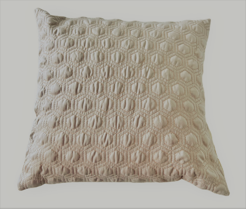 Hexagon Design Velvet Cushion Cover