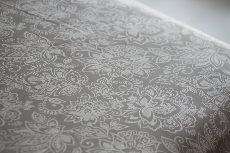 Silver Leaves Pure Cotton Bedsheet
