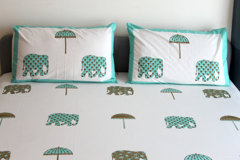 Elephants & Umbrellas Bedsheet