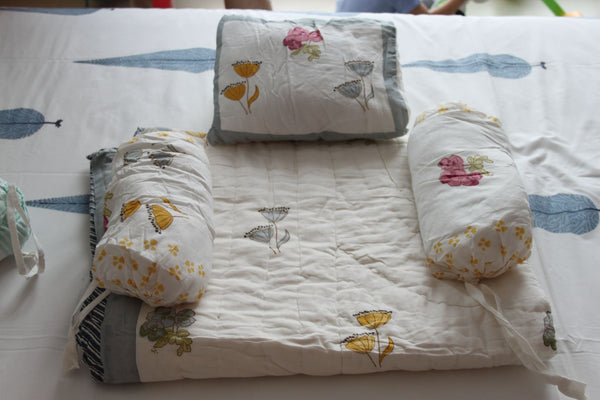 Paws Pure Cotton Baby Quilt Set of 4