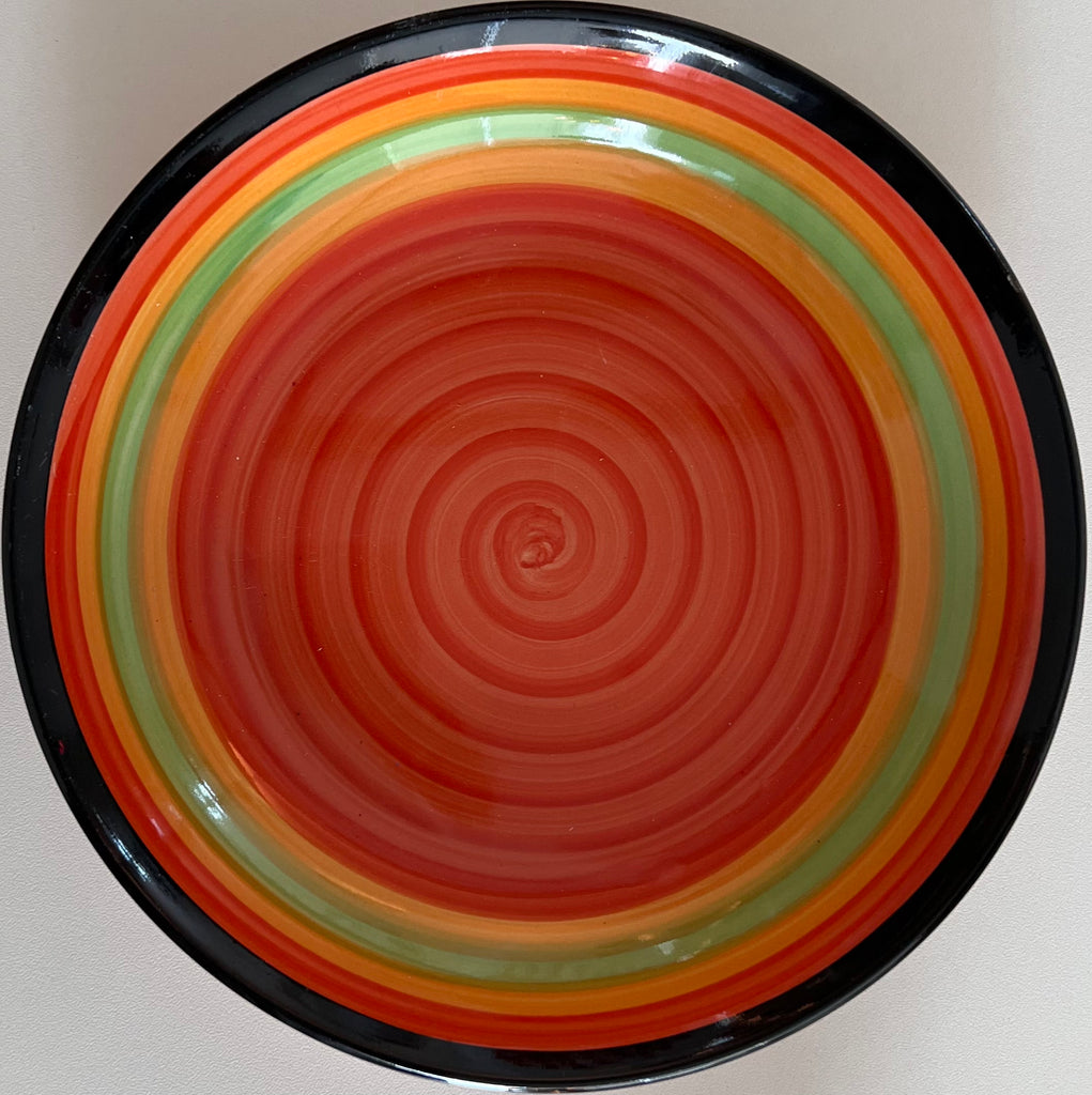 Orange sales dinner plate